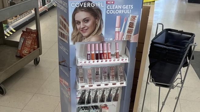 cover girl floorstand