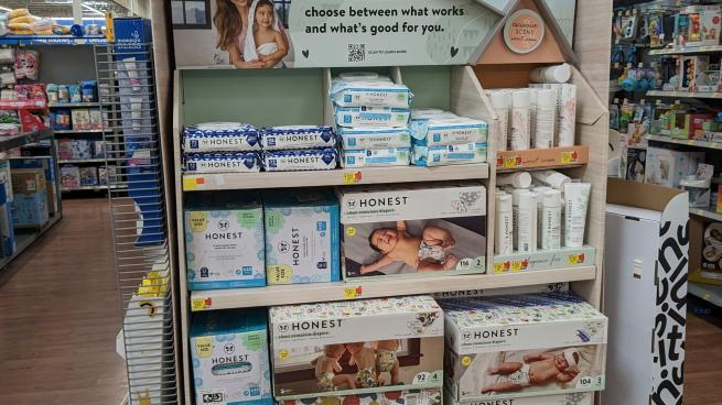 The Honest Company Walmart 'You Shouldn't Have to Choose' Endcap