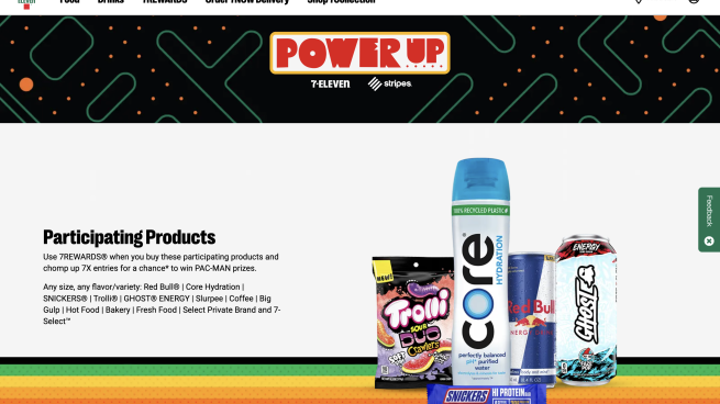 7-Eleven 'Power Up' Web Page