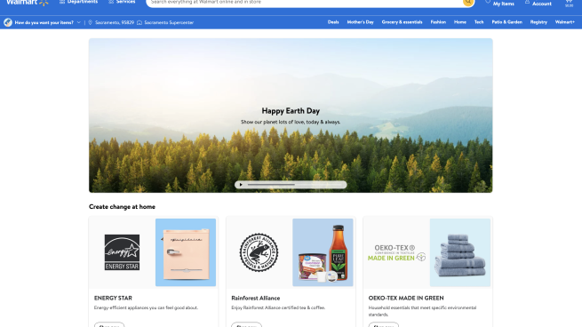 Walmart 'Happy Earth Day' Showcase