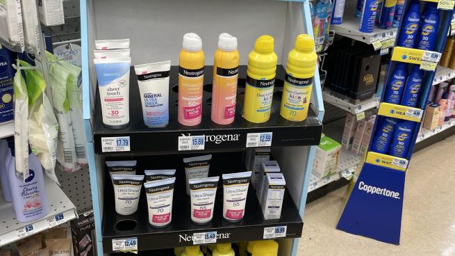 Neutrogena display rack