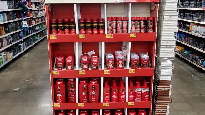 Old spice endcap