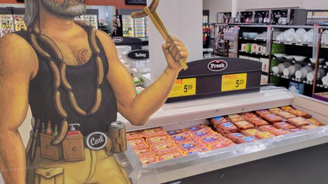 Johnsonville 'Carl' Standee