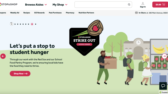 Stop & Shop 'Let's Put a Stop to Student Hunger' Carousel Ad