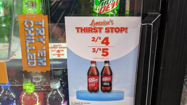 Circle K Dr Pepper 'America's Thirst Stop' Cooler Cling