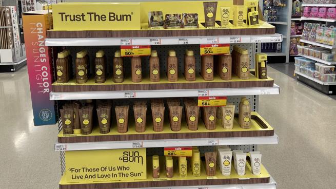 Sun Bum 'Soak It All In' Endcap Display