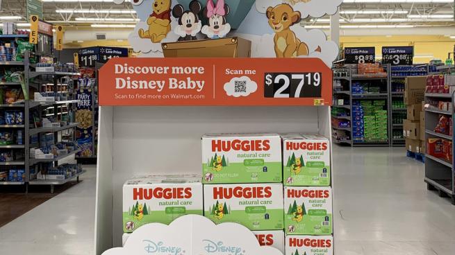 Walmart Huggies Disney Baby 'Discover More' Pallet Display