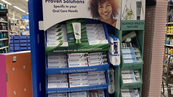 Natean 'Clinically Proven Solutions' Endcap Display