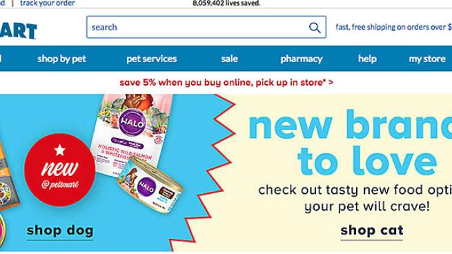 Petsmart order outlet online