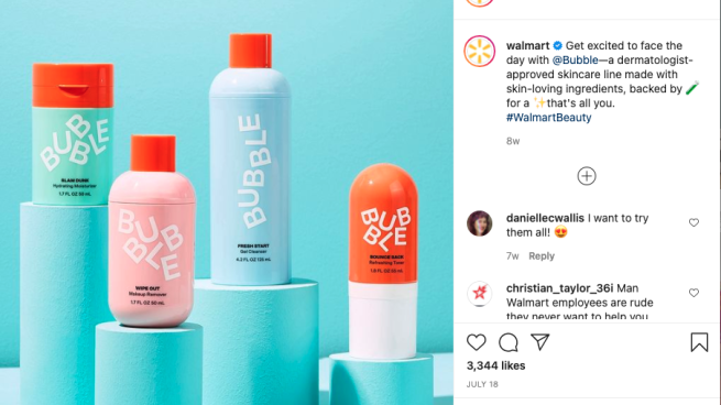 Bubble, Skin Care Brand For Gen Z, Goes Into Walmart – WWD