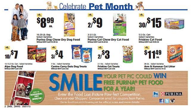 Food Lion Purina Picture Paw fect Feature Path to Purchase