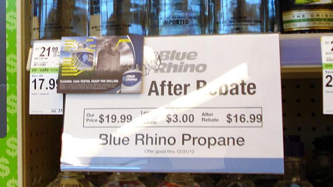 Walgreens Blue Rhino Rebate Shelf Talker | Path to Purchase Institute