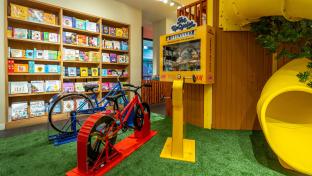 a display in a room