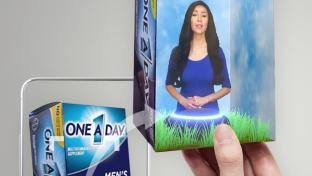 a person holding a sign